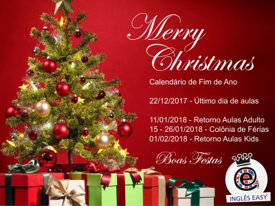 Calendário especial de Fim de Ano e Recesso 2018