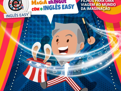 Recreação e Show de Mágica nas férias com o Inglês EASY e a Livraria Saraiva no Shopping Recife