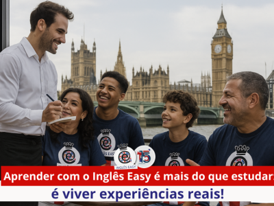 Aprender com o Inglês Easy é mais do que estudar: é viver experiências reais!